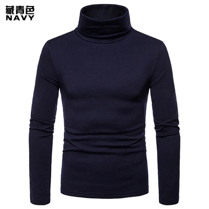 Pull col roulé homme – Maille épaisse