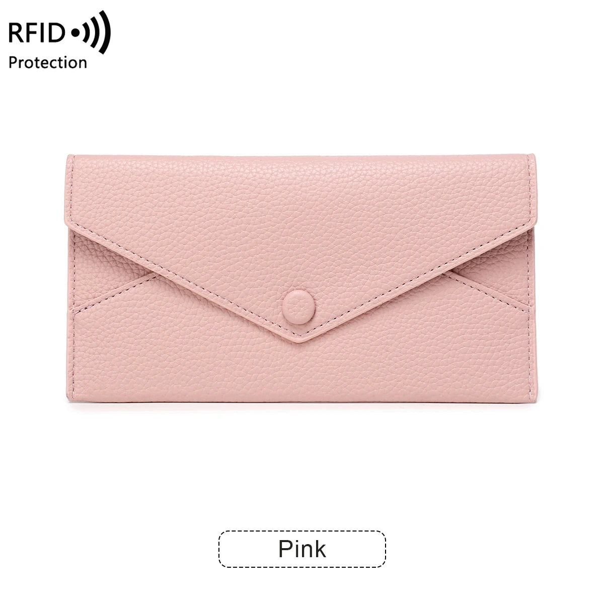 Portefeuille Long Anti-Vol RFID pour Femme