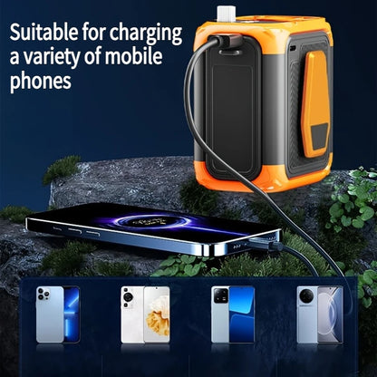 Batterie Externe Portable 5000mAh avec Lampe LED et Ventilateur Intégré