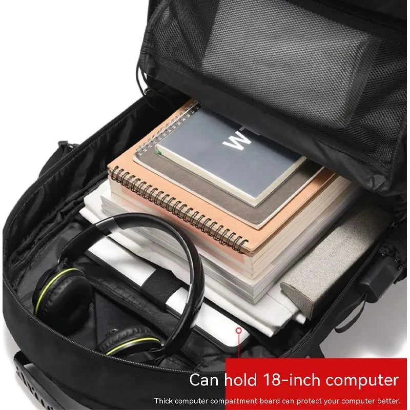 Travel Backpack Large Capacity Expandable Boarding Luggage Bag Leisure Fashion Multi Compartment Storage Waterproof Backpacks