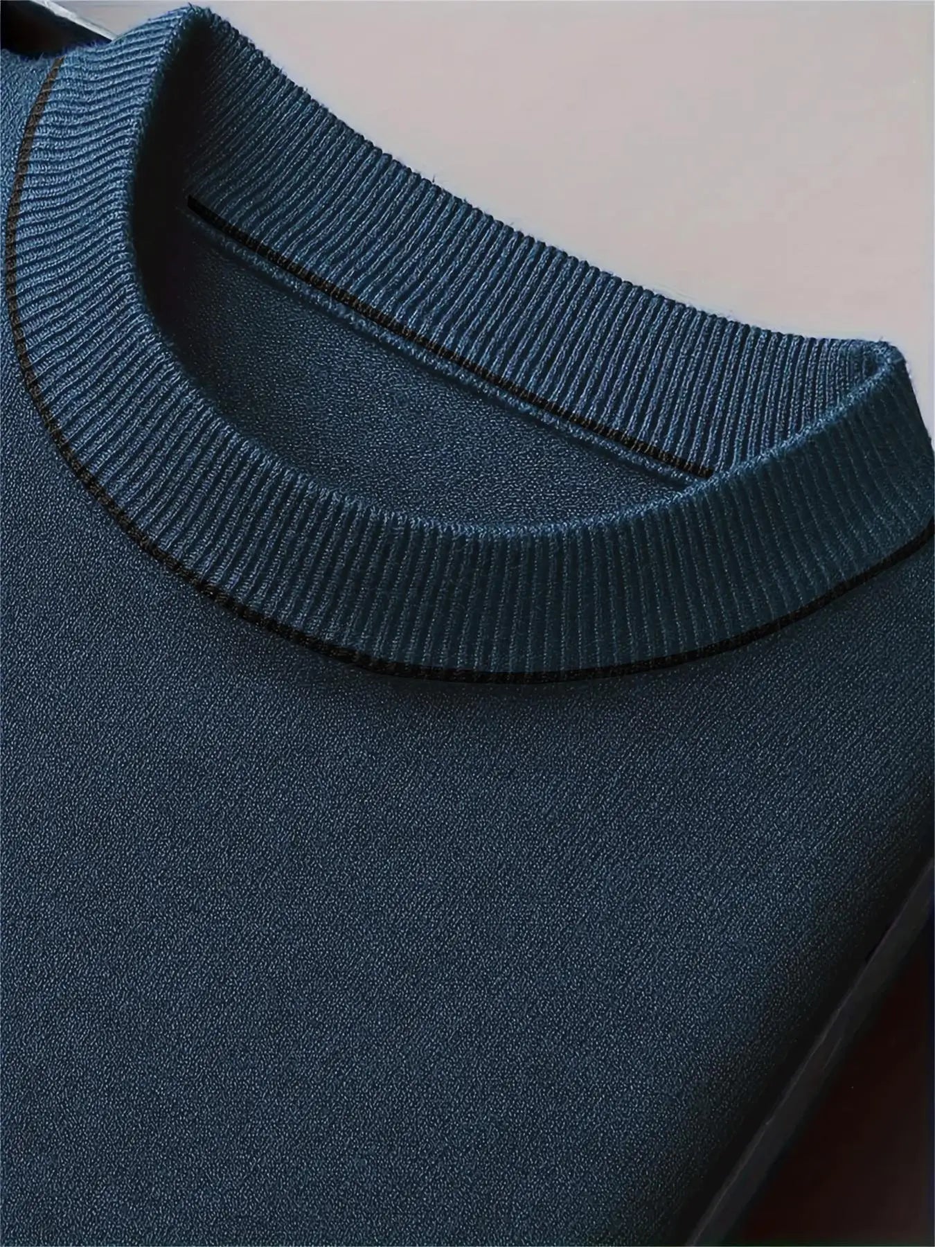 Pull chaud homme – Col rond, coupe slim, hiver