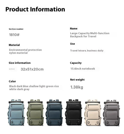 Bange Travel bag For Men Large Capacity  Femal Business Backpack With Shoe Compartment Waterproof Anti-theft Backpacks