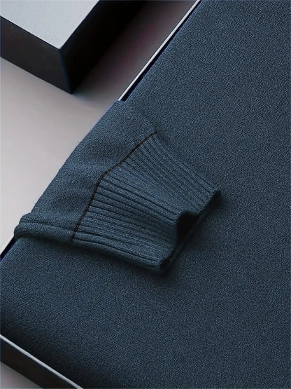 Pull chaud homme – Col rond, coupe slim, hiver