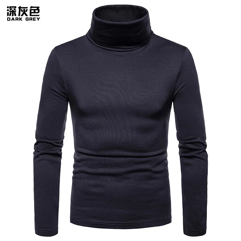 Pull col roulé homme – Maille épaisse