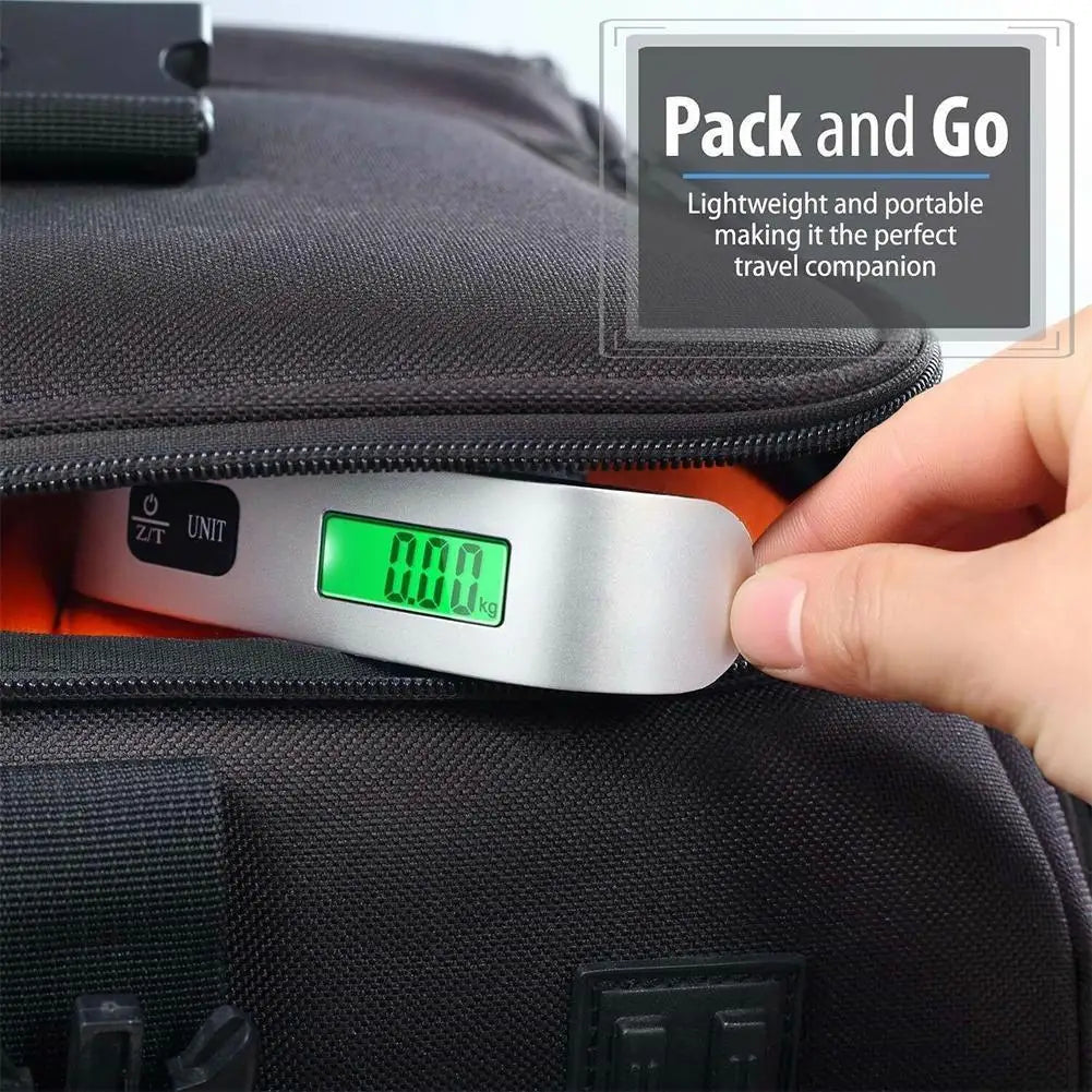 Luggage Scale 110lb 50kg Digital Handheld Portable Hanging Baggage Scale for Travel Suitcase Weight Scale