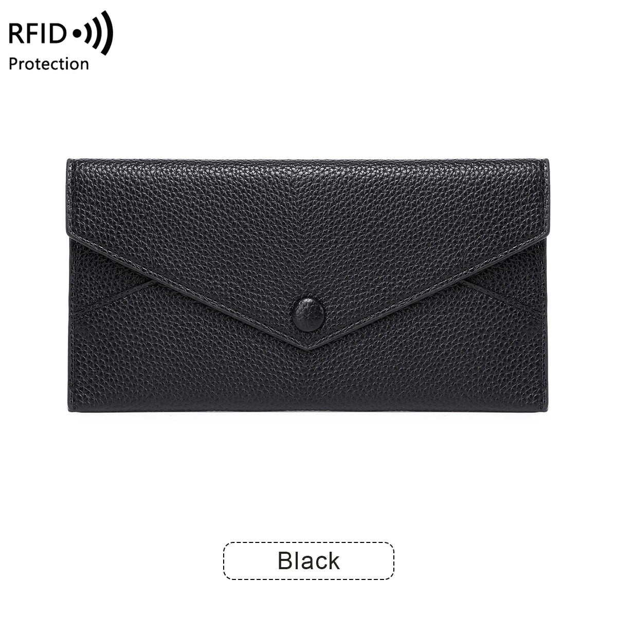 Portefeuille Long Anti-Vol RFID pour Femme