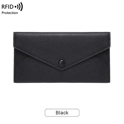 Portefeuille Long Anti-Vol RFID pour Femme