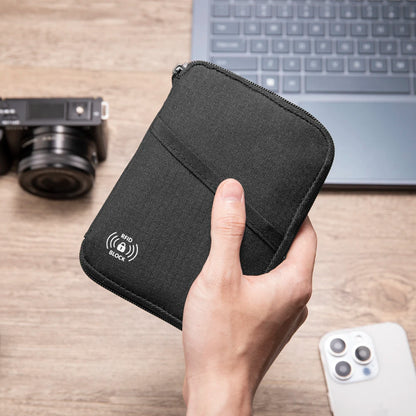 Pochette Porte-Passeport et Portefeuille de Voyage RFID Premium