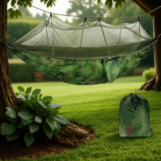 Hamac de Camping Ultra léger en Nylon Parachute avec Moustiquaire