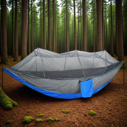 Hamac de Camping Ultra léger en Nylon Parachute avec Moustiquaire