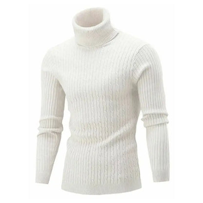 Pull col roulé homme – Maille épaisse