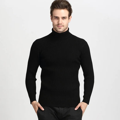 Pull col roulé homme – Maille épaisse