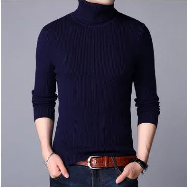 Pull col roulé homme – Maille épaisse