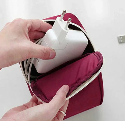 Travel Gadget Organizer Bag Portable digital cable bag Electronics Accessories Storage Carrying Case Pouch for USB power Bank