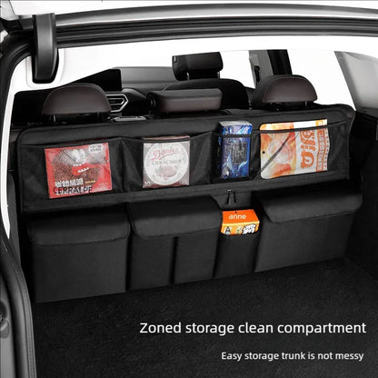 Organisateur de Rangement Multifonction pour Coffre et Sièges de Voiture