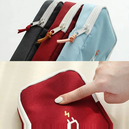 Travel Gadget Organizer Bag Portable digital cable bag Electronics Accessories Storage Carrying Case Pouch for USB power Bank
